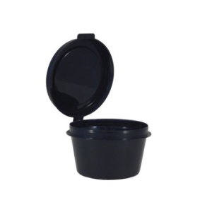 Соусник 30 мл с крышкой box4food (801920 шт.) ЧЕРНЫЙ