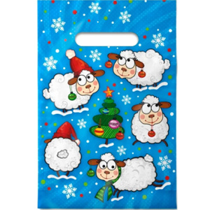 Пакет с прорубной ручкой ПВД 20х30 (30 мкм) Хоровод (100_2000 шт.) Интерпак СИМВОЛ ГОДА