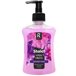 Мыло жидкое 0,25 л КРЕМ с дозатором SHALET Нежный пион (111 шт.) РК 3514