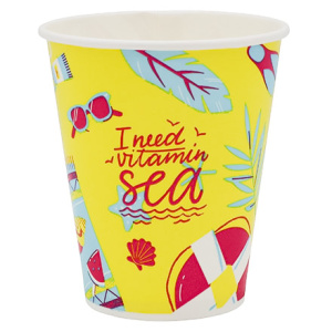 Стакан ХН 300 мл (d-90 мм) бумажный Лето (50800 шт.) ViRiDo