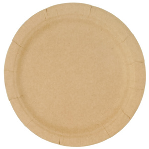 Тарелка картонная d-180 КРАФТ (50500 шт.)