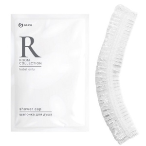 Шапочка для душа в прозрачной в упаковке Room (1200 шт.) HR-5019