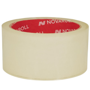 Лента клейкая (40 мкм) 48 мм х  50 м прозрачная NOVAROLL арт.0120-224Х (672 шт.)