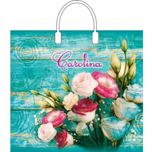 Пакет с пластиковой ручкой ПВД 37х34 (80 мкм) Каролина (10100 шт.) Интерпак