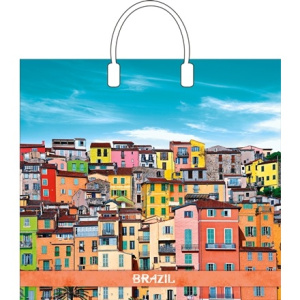 Пакет с пластиковой ручкой ПВД 37х34 (80 мкм) Бразилия (10100 шт.) Интерпак