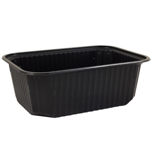 Плоское Дно контейнера 1000 г черное (186х132х64) BRO PACK (100500 шт.)