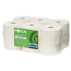 Полотенца бумажные в рул. 1 сл. 120 м централ.вытяжка FOCUS (арт.5078393) (16 шт.)
