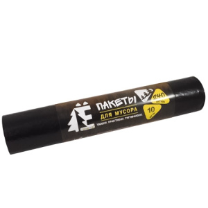 Мешок дмусора ПВД 240 л (10 шт.) рулон Ё-РОМАШКА (128 шт.) ЕЛР-ВР-240-1028Ч