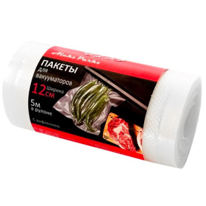 Пакеты для вакууматора 120х5000 мм в рулоне, рифленые AleksParks (142 шт.) V512