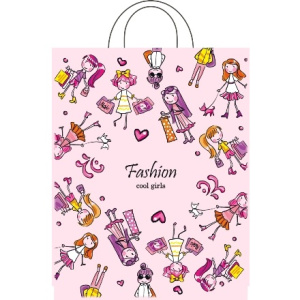 Пакет с петлевой ручкой ПВД 2835 (55 мкм) Девчонки  (251000 шт.) Интерпак