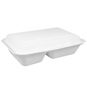 Ланч-бокс 2-секц. (сахарный тростник) 1000 мл 220х160х80 (6300 шт.) SSB-963-2 1