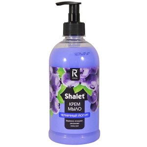 Мыло жидкое 0,5 л КРЕМ с дозатором SHALET Черничный йогурт (19 шт.) РК