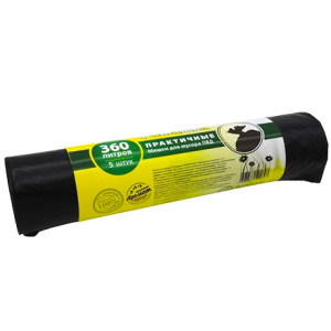 Мешок дмусора ПВД 360 л (5 шт.) рулон ПРАКТИЧНЫЕ (112 шт.) ВР-0095