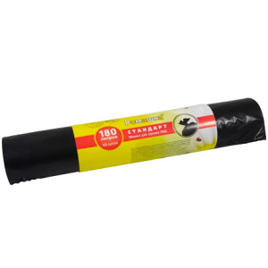 Мешок дмусора ПВД 180 л (10 шт.) рулон СТАНДАРТ (120 шт.) ВР-0086Б