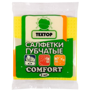 Салфетка целлюлоза 15х15 (3 шт.) Textop Comfort (1180 шт.) Т794
