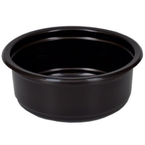 Дно контейнера СпК-115-250 мл черное (D-115, H-43.6мм) СтиролПласт  (50 шт.500 шт.)