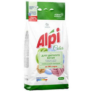 Стиральный порошок10 кг Alpi для цветного GRASS (1 шт.) 125392  126018