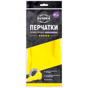 Перчатки резиновые AVIORA 5 ЗВЕЗД  M (1 пара) (1120 шт.) 402-702