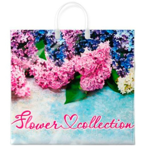 Пакет с пластиковой ручкой ПВД 38х35 (90 мкм) Май лам. (10100 шт.) Интерпак