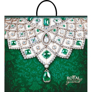 Пакет с пластиковой ручкой ПВД 38х35 (90 мкм) Изумруд лам. (10100 шт.) Интерпак