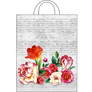 Пакет с петлевой ручкой ПВД 2835 (55 мкм) Фреска  (251000 шт.) Интерпак