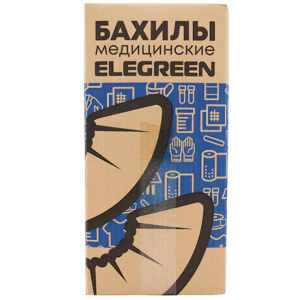 Бахилы в картонном диспенсере 39 см х 14 см EleGreen по 800шт. (16 шт.) ГППНД2-8182р-С-С АКЦИЯ 1