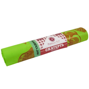 Скатерть в рулоне ПВД 110х180 (40 мкм) Ягодки салатовая (5 шт.) (120 шт.) Platinum Roll