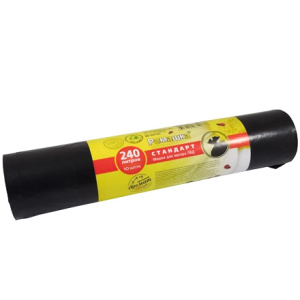 Мешок дмусора ПВД 240 л (10 шт.) рулон СТАНДАРТ (118 шт.) ВР-0073Н