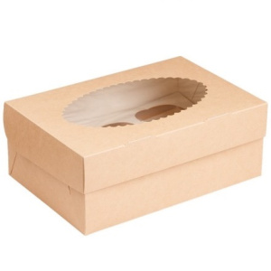 Упаковка для маффинов MUF  6 (150 шт.) ECO