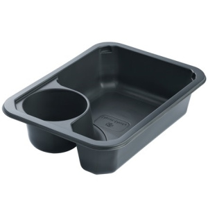 Контейнер под запайку (187х137х45с) СОУСНИК UpaxUnity 635 мл (80480 шт.) ЧЕРНЫЙ