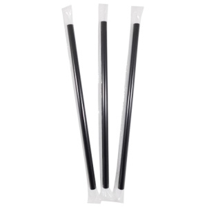 Трубочки дBabbleTea 10х210 мм без изгиба ЧЕРНЫЕ в ИНД.ПЭ УПАКОВКЕ (250 шт.) (114 шт.)