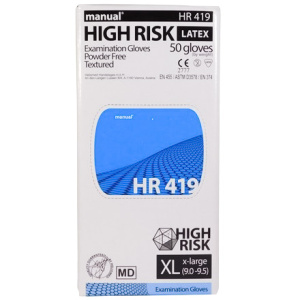 Перчатки латексные MANUAL XL (50 шт.) (110 шт.) HR 419
