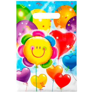 Пакет с прорубной ручкой ПВД 20х30 (30 мкм) Семицветик (1002000 шт.) Интерпак