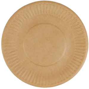 Тарелка картонная d-175 КРАФТ (1001000 шт.) Диапазон 131175 1