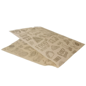 Уголок бумажный 170х160 бежевый подпергамент с печатью Фаст фуд ViRiDo (1003000 шт.)