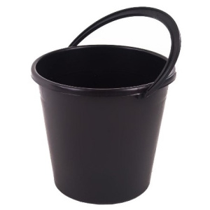 Ведро пластмас.12 л бкрышки ЧЕРНОЕ (110 шт.)