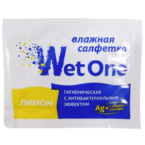 Салфетка влажная с антибакт. эффектом в инд. упаковке WetOne (1000 шт.)