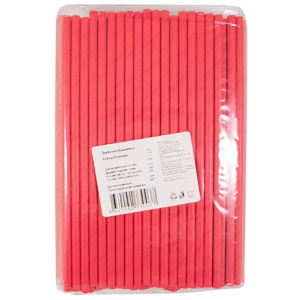 Трубочки бумажные (6х197мм) розовые (200шт.) Gratias (140 упак.)