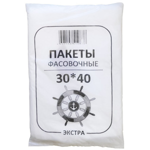 Пакет фасовочный ПНД 30х40   ЭКСТРА ЧЕРНЫЕ Штурвал 1000 шт. (110 т.шт.)