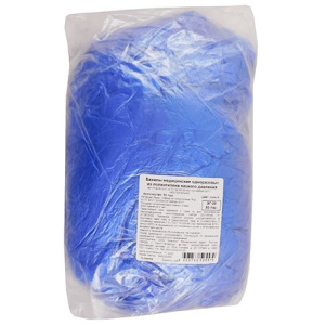 Бахилы 39 см х 14 см Стандарт Лайт EleGreen синие по 100 шт. (170 шт.) ПНД-81р-С
