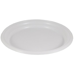 Тарелка D205 (1-секц.) ПС белая (1001800 шт.) СтиролПласт
