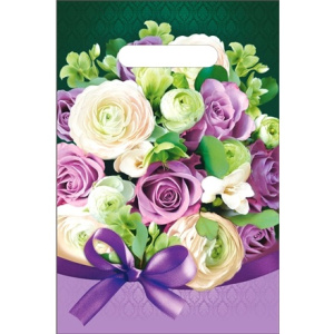 Пакет с прорубной ручкой ПВД 20х30 (30 мкм) Барбара (1002000 шт.) Интерпак