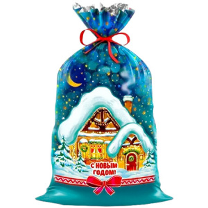 Пакет подарочный 20х35 Январь (1002000 шт.) Интерпак