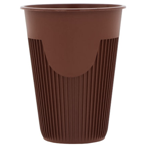 Стакан 350 мл с полукруглой вырубкой (d-90 мм) ВЗЛП коричневый (10200 шт.) 1034кор