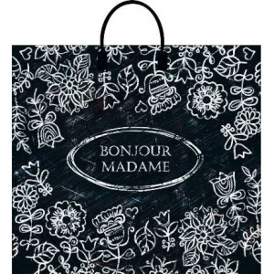 Пакет с пластиковой ручкой ПВД 37х34 (80 мкм) Мадам (10100 шт.) Интерпак