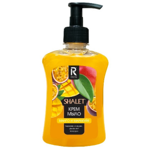 Мыло жидкое 0,25 л КРЕМ с дозатором SHALET Манго и Маракуйя (111 шт.) РК 3185