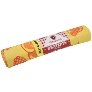 Скатерть в рулоне ПВД 110х180 (40 мкм) Ягодки желтая (5 шт.) (120 шт.) Platinum Roll