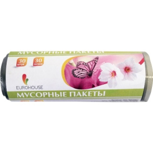Мешок дмусора  50х60 30 л. (30 шт.) Eurohouse (170 шт.)