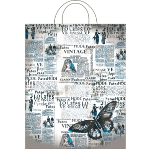 Пакет с петлевой ручкой ПВД 28х35 (55 мкм) Виньетка (251000 шт.) Интерпак