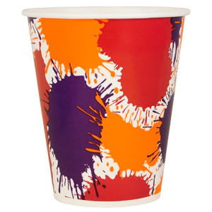 Стакан ХН 300 мл (d-90 мм) бумажный Кляксы (50800 шт.) ViRiDo